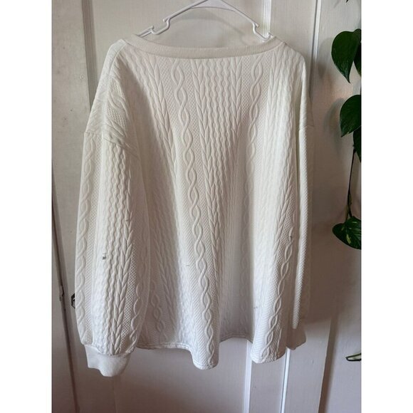 Sweater Women’s size X – large white knit design - Picture 9 of 10